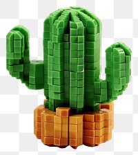 PNG Cactus bricks toy plant white background nature.