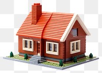 PNG Home bricks toy architecture building house.