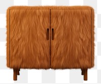 PNG Brown cabinet furniture sideboard white background.