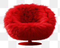 PNG Furniture chair red white background.