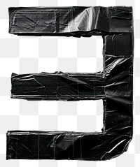 PNG Tape letters 3 number black white background.