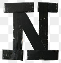 PNG Tape letters N number black letterbox.
