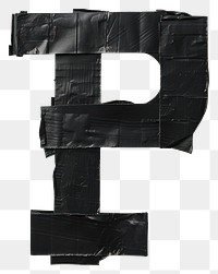 PNG Tape letters P black art accessories.