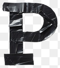 PNG Tape letters P number black text.