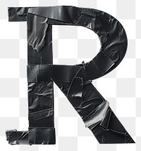 PNG Tape letters R number black text.
