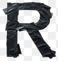 PNG Tape letters R black text 