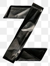 PNG Tape letters Z black simplicity furniture.