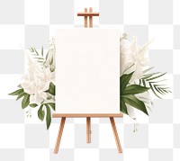 PNG Wedding Board Mockup flower plant white.