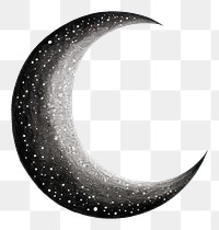 PNG Celestial crescent moon astronomy nature night.