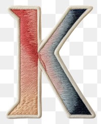 PNG Patch letter K text white background pattern.