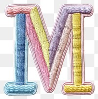 PNG Patch letter M text white background creativity.