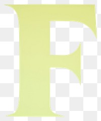 PNG Letter F cut paper number text symbol.