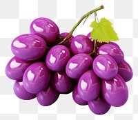 PNG Grapes purple fruit plant.