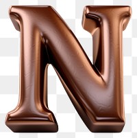 PNG Letter N chocolate text number.