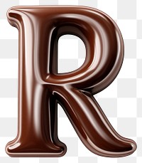 PNG Letter R chocolate text alphabet.