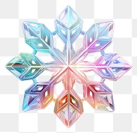 PNG Snowflake crystal jewelry white background.