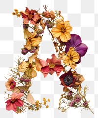PNG Alphabet A font flower art plant.