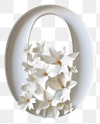 PNG Porcelain flower plant chandelier.