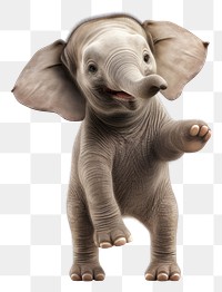 PNG Happy smiling dancing Elephant elephant wildlife mammal.
