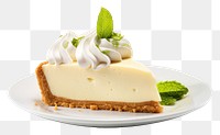 PNG Photography of key lime pie cheesecake dessert cream.