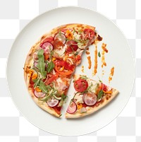 PNG Pizza plate food mozzarella.