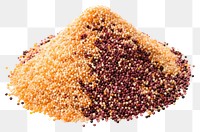 PNG  Tri color quinoa food white background ingredient.