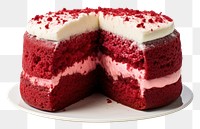 PNG  1 pound of red velvet cake raspberry dessert cream.