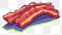 PNG Bacon cut pixel food meat pork.