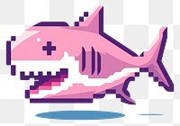 PNG Shark pixel animal fish pixelated.