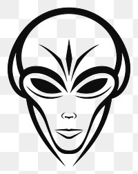 PNG Aliens outline sketch drawing white background illustrated.