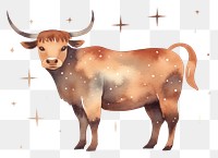 PNG Taurus astrology sign livestock cattle mammal.