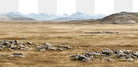 PNG Tundra landscape nature outdoors ground.