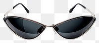 PNG Metal wraparound sunglasses black lens white background accessories accessory.
