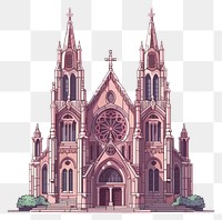 PNG Gothic architecture pixel building tower spirituality.