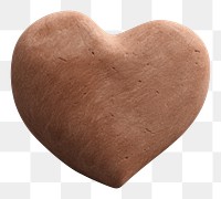 PNG Brown heart white background symbol love.