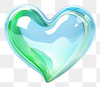 PNG Cute light blue and green heart turquoise abstract jewelry.