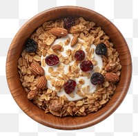 PNG Granola bowl food white background breakfast