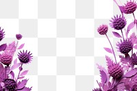 PNG Thistle floral border backgrounds pattern flower.