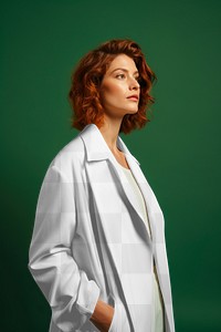 Women's blazer png mockup, transparent design