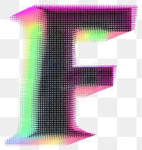 PNG Gradient blurry letter E purple shape font.