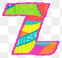 PNG Number letter z vibrant text alphabet white background.