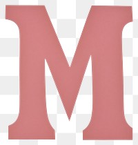 PNG Letter M cut paper text alphabet logo.