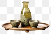 PNG Japan sake set porcelain pottery drink.
