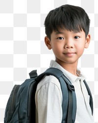 PNG Kid backpack student school.