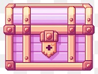 PNG Treasure box pixel architecture pixelated suitcase.