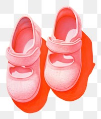 PNG Pink baby shoes footwear red clothing.