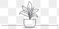 PNG Plant sketch plant drawing.