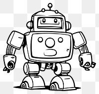 PNG Robot robot machine sketch.