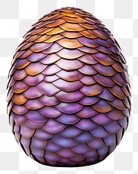 PNG 3D pixel art dragon egg white background pineapple lighting.