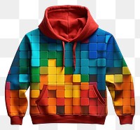 PNG 3D pixel art hoodie sweatshirt technology creativity.